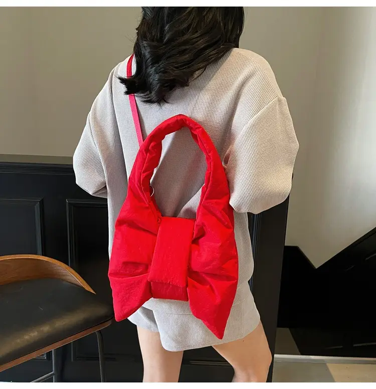 Purple Bowknot Shoulder Bag for Women — feature 130