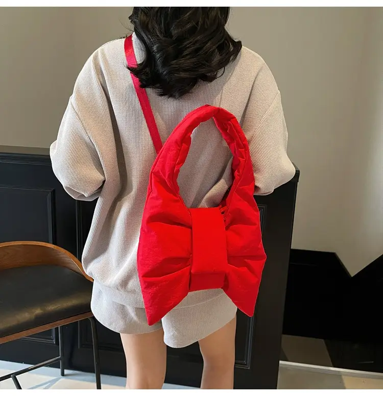 Purple Bowknot Shoulder Bag for Women — feature 132