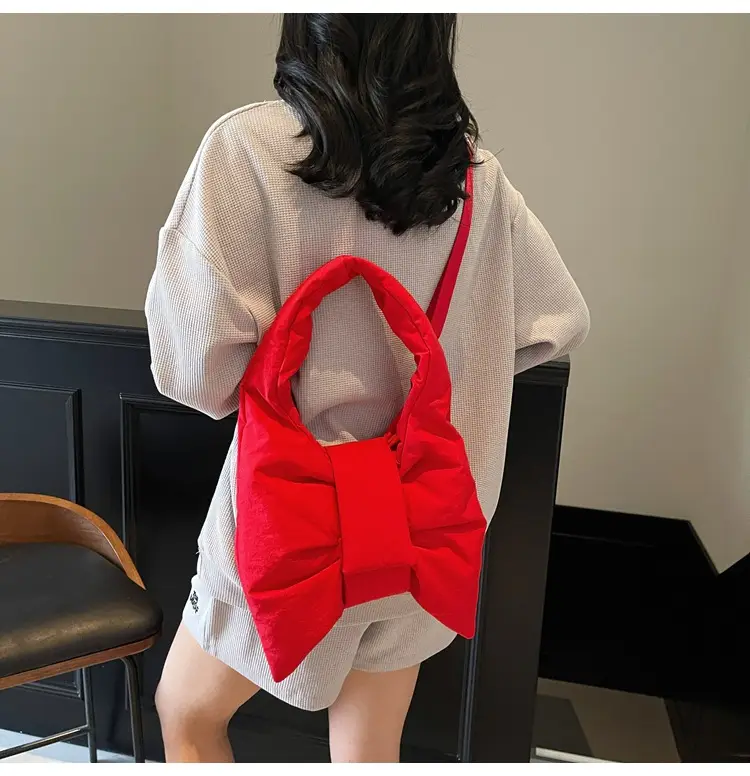 Purple Bowknot Shoulder Bag for Women — feature 133