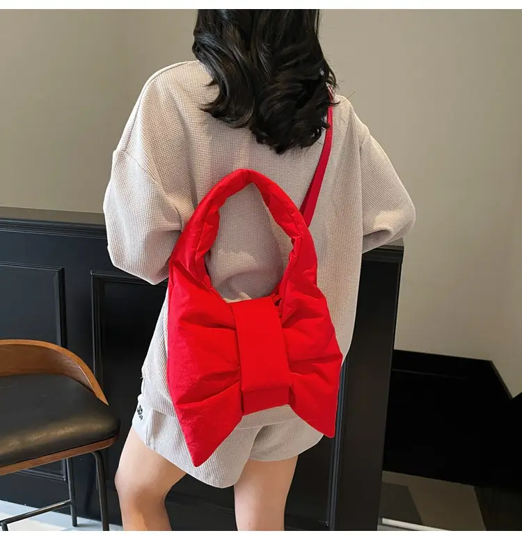 Purple Bowknot Shoulder Bag for Women — feature 134