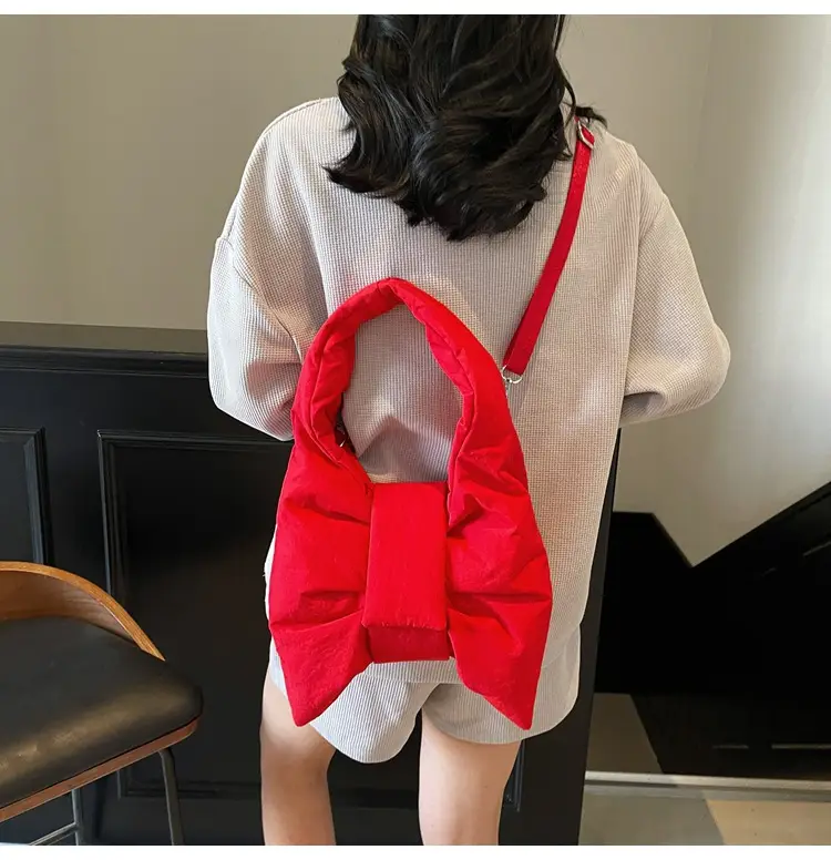 Purple Bowknot Shoulder Bag for Women — feature 135