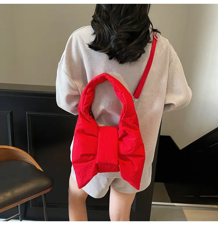 Purple Bowknot Shoulder Bag for Women — feature 136