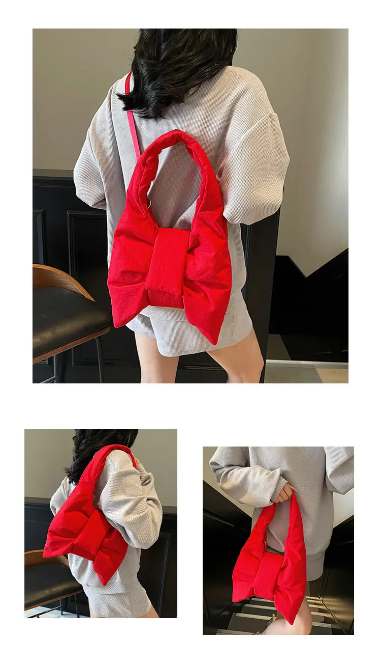 Purple Bowknot Shoulder Bag for Women — feature 15