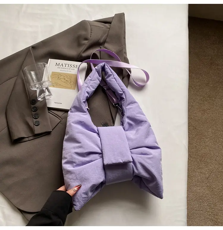 Purple Bowknot Shoulder Bag for Women — feature 26