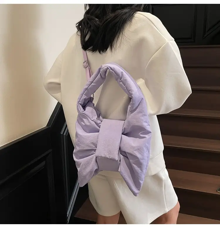 Purple Bowknot Shoulder Bag for Women — feature 72