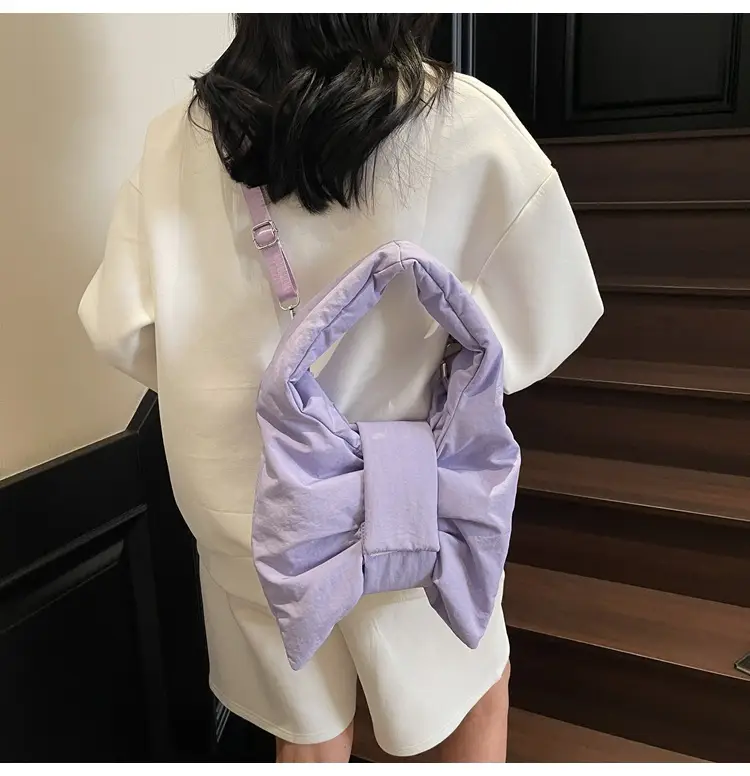 Purple Bowknot Shoulder Bag for Women — feature 74