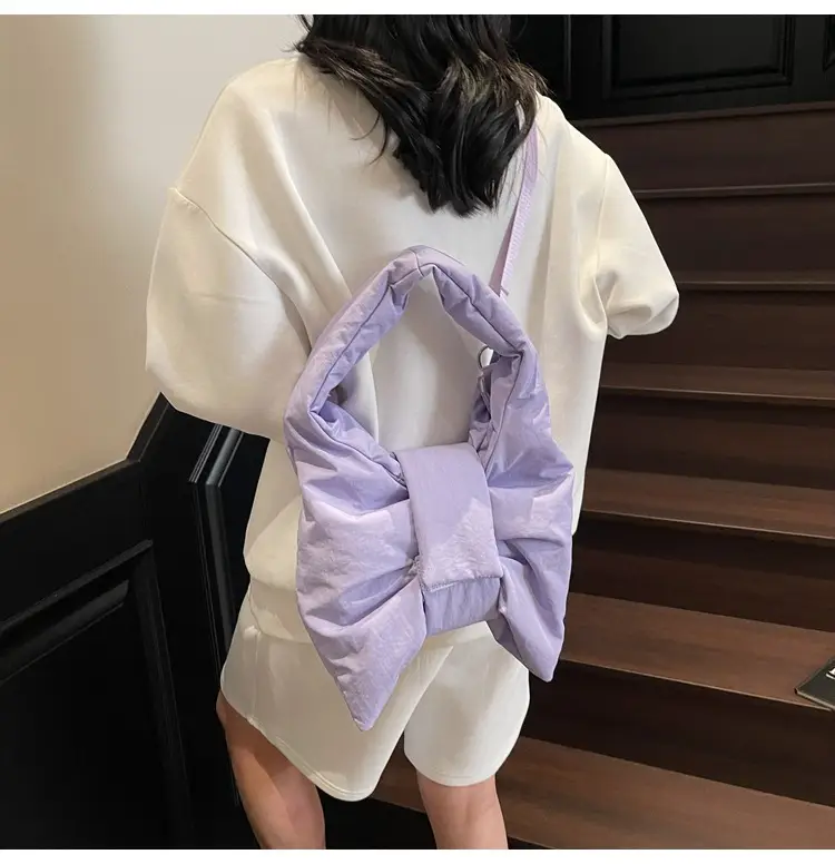 Purple Bowknot Shoulder Bag for Women — feature 76