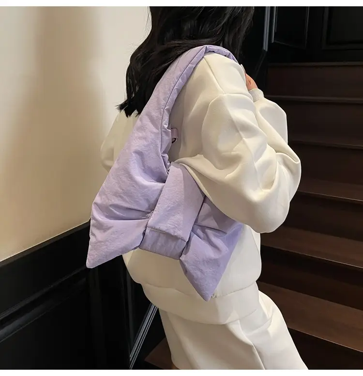 Purple Bowknot Shoulder Bag for Women — feature 77