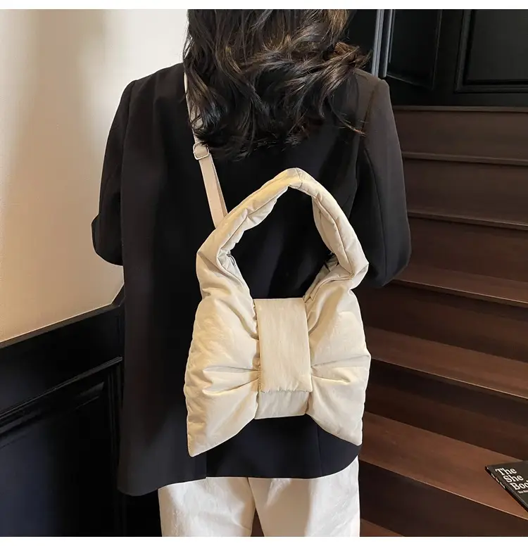Purple Bowknot Shoulder Bag for Women — feature 80