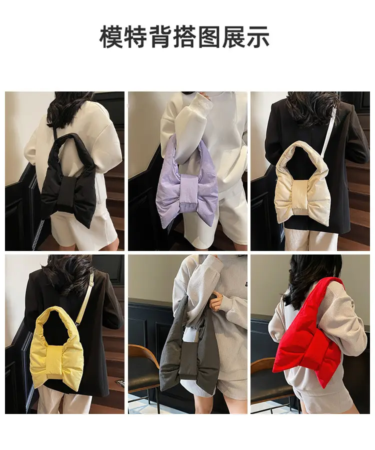 Purple Bowknot Shoulder Bag for Women — feature 9