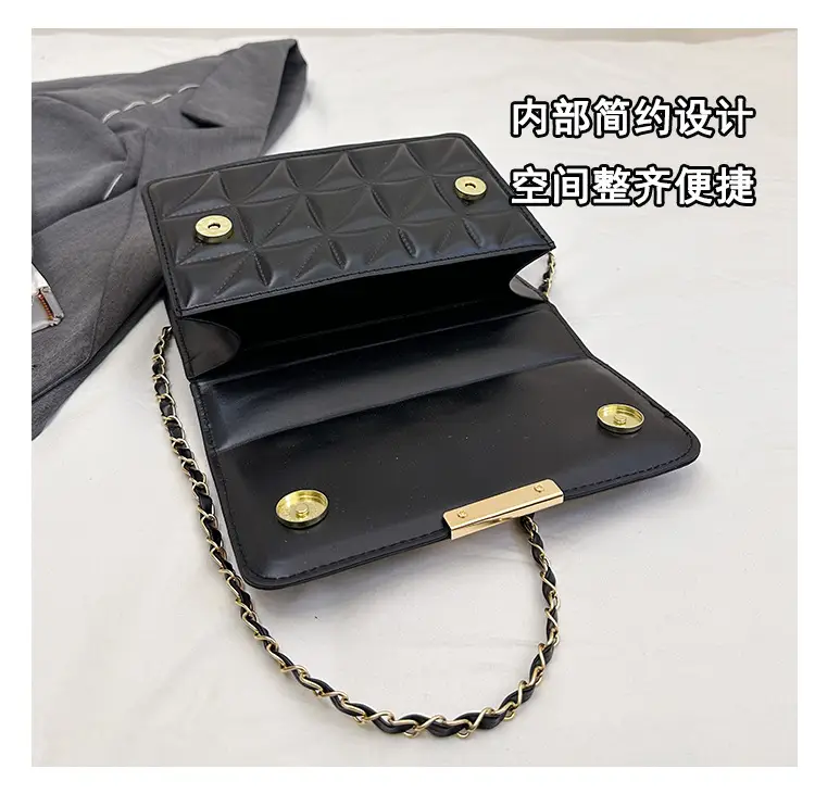 Cream Quilted Chain Shoulder Bag for Women — feature 10