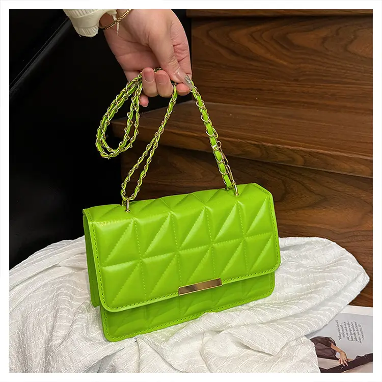 Cream Quilted Chain Shoulder Bag for Women — feature 28