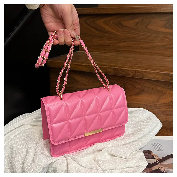 Cream Quilted Chain Shoulder Bag for Women — feature 30