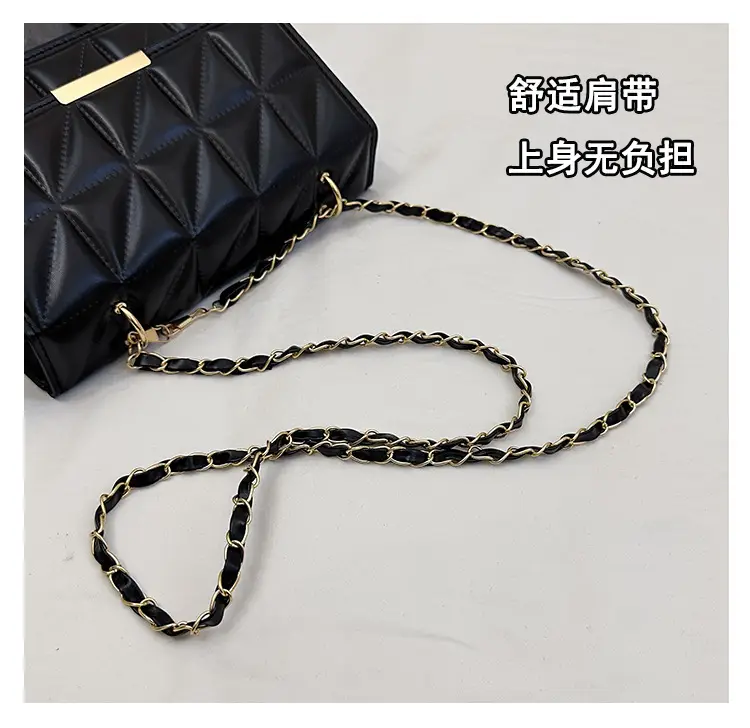 Cream Quilted Chain Shoulder Bag for Women — feature 5