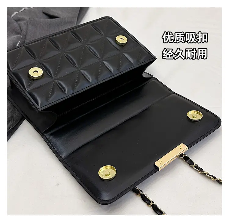 Cream Quilted Chain Shoulder Bag for Women — feature 8