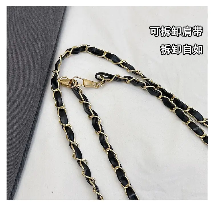 Cream Quilted Chain Shoulder Bag for Women — feature 9