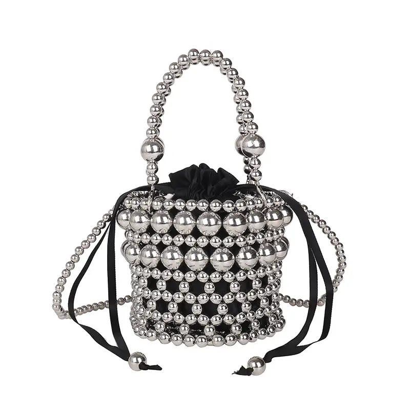 Korean Style Pearl Embellished Shoulder Bag - Image 2