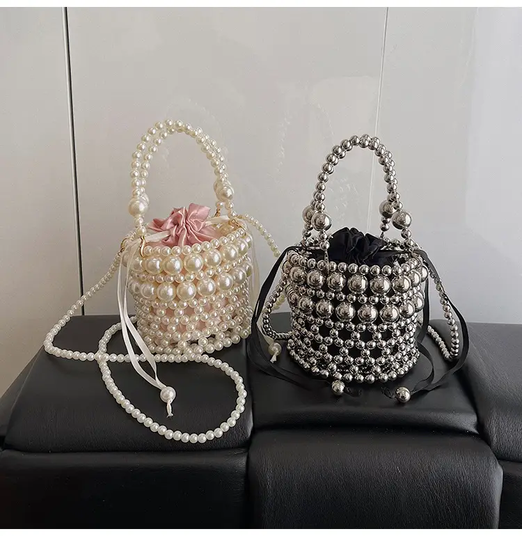 Korean Style Pearl Embellished Shoulder Bag — feature 10