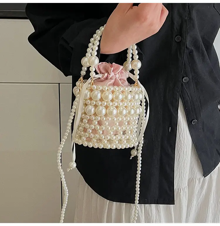 Korean Style Pearl Embellished Shoulder Bag — feature 11