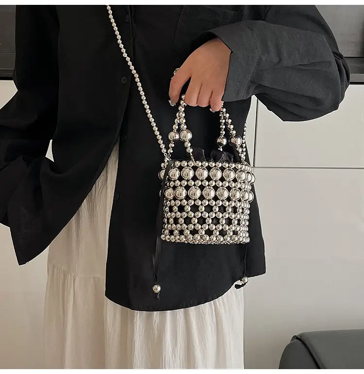 Korean Style Pearl Embellished Shoulder Bag — feature 14