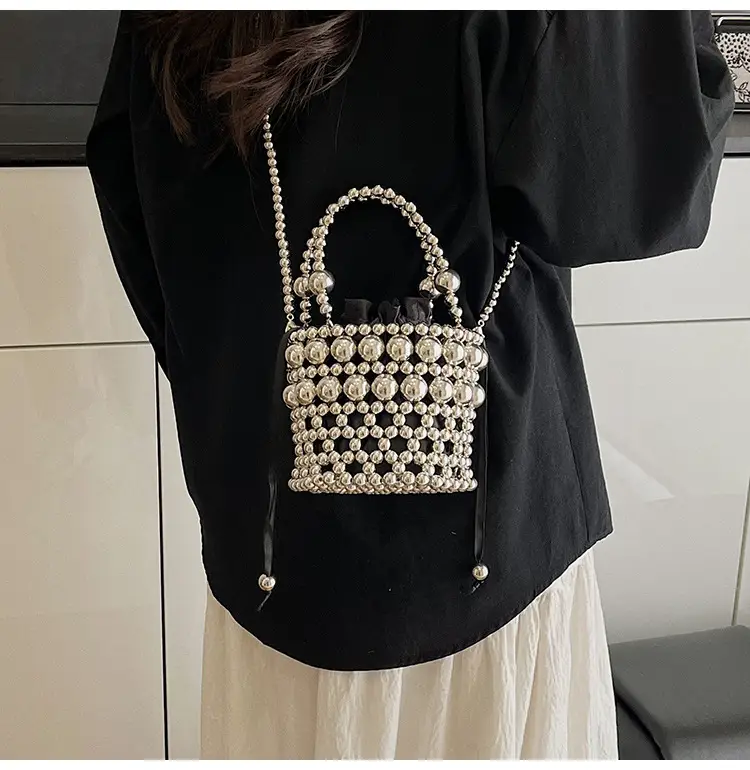Korean Style Pearl Embellished Shoulder Bag — feature 15