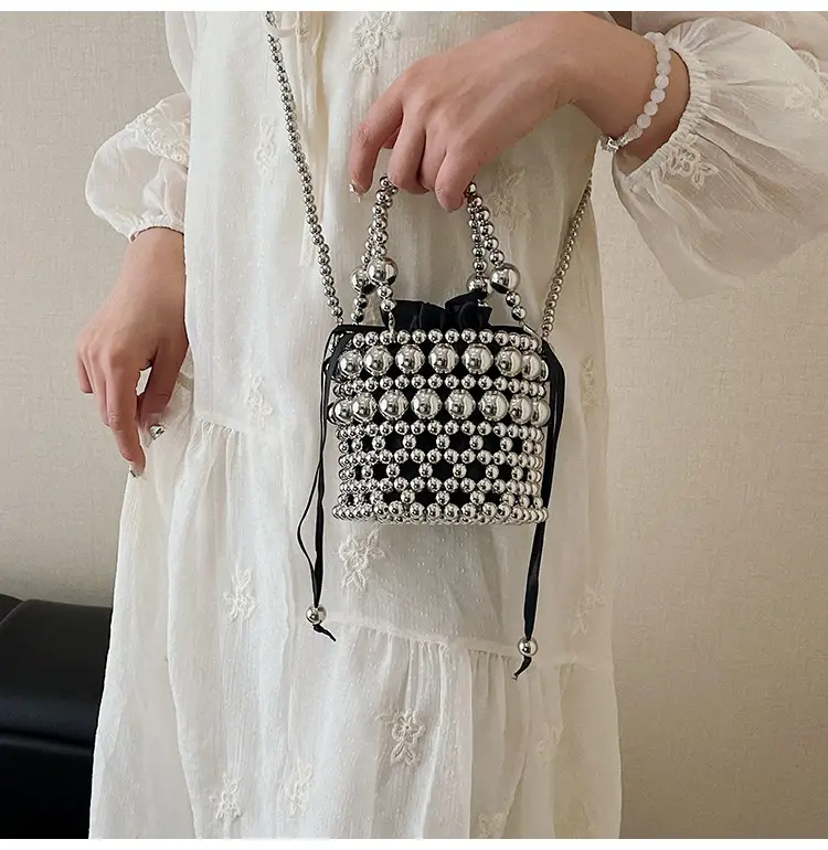 Korean Style Pearl Embellished Shoulder Bag — feature 17