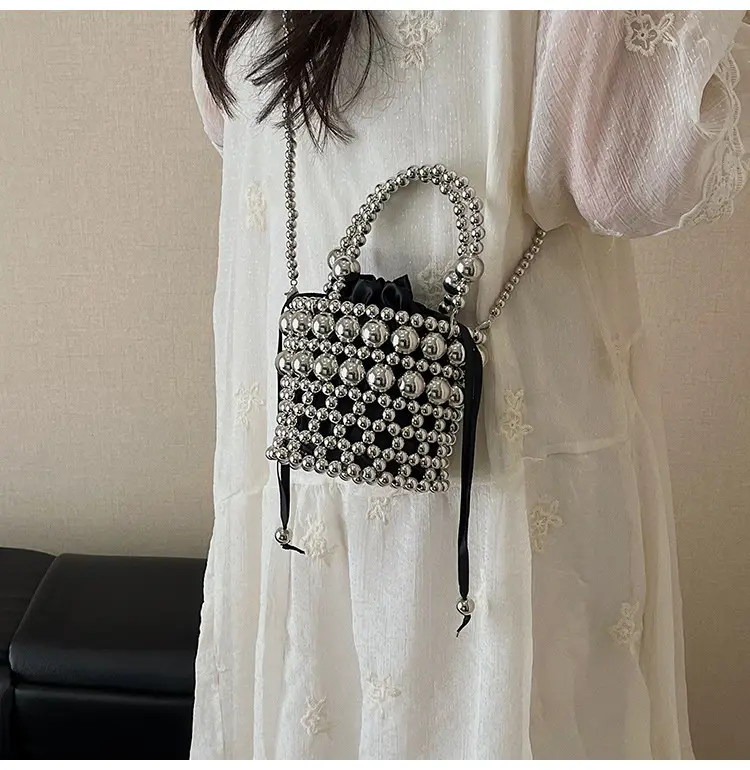 Korean Style Pearl Embellished Shoulder Bag — feature 18