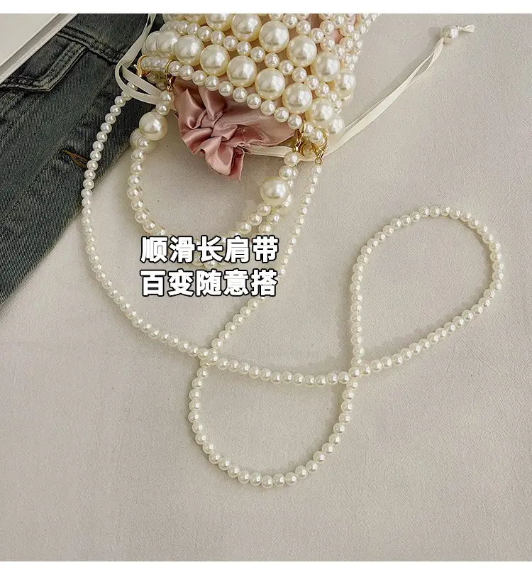 Korean Style Pearl Embellished Shoulder Bag — feature 4