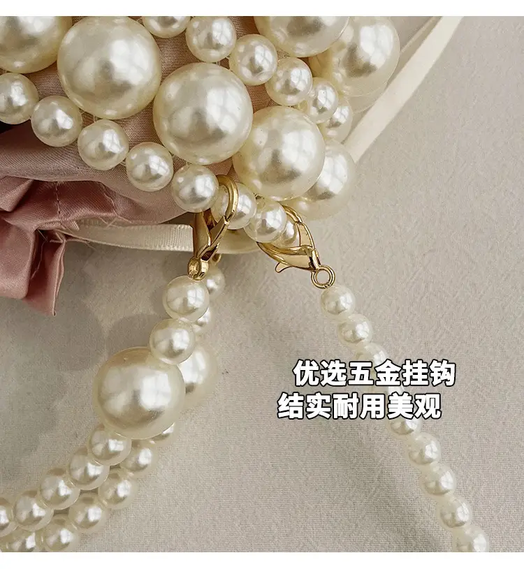 Korean Style Pearl Embellished Shoulder Bag — feature 5