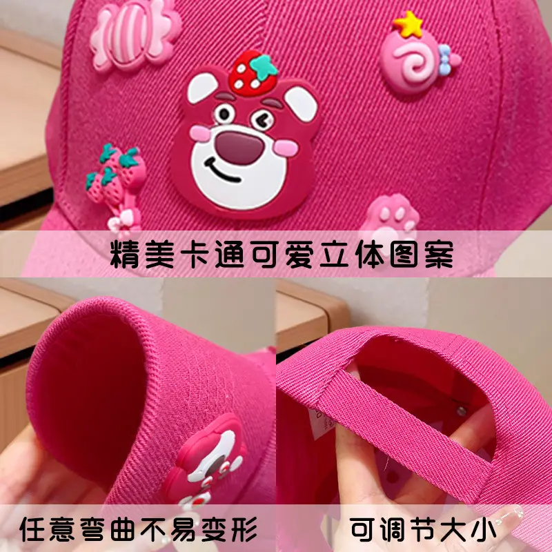 Kuromi Cartoon Cap for Girls Pink Purple Yellow