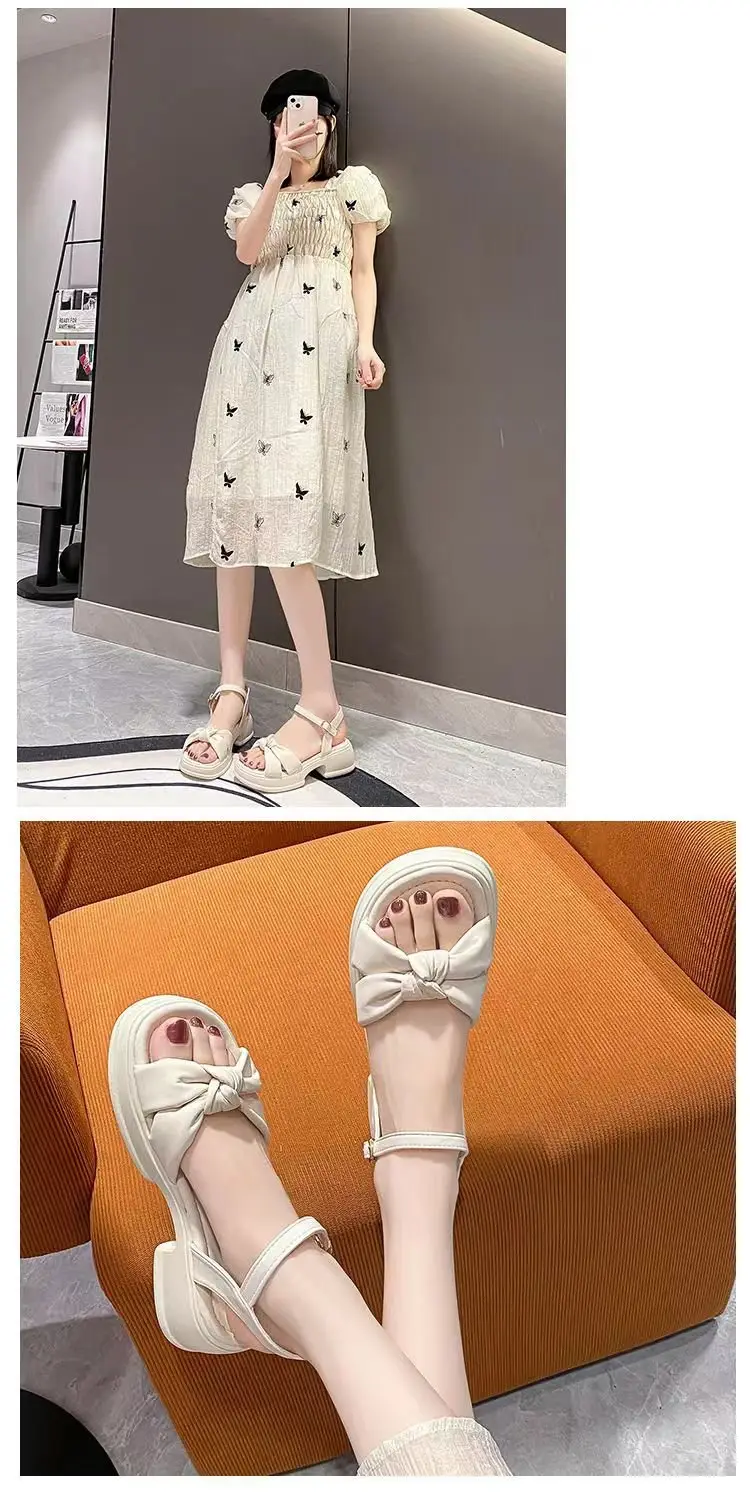 Women's Black Bow Sandals Summer 2025 — feature 3