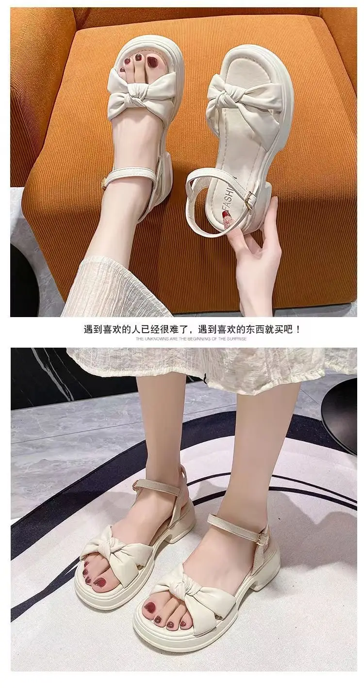 Women's Black Bow Sandals Summer 2025 — feature 4