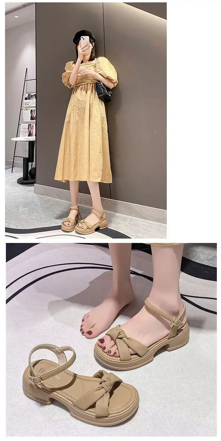 Women's Black Bow Sandals Summer 2025 — feature 9
