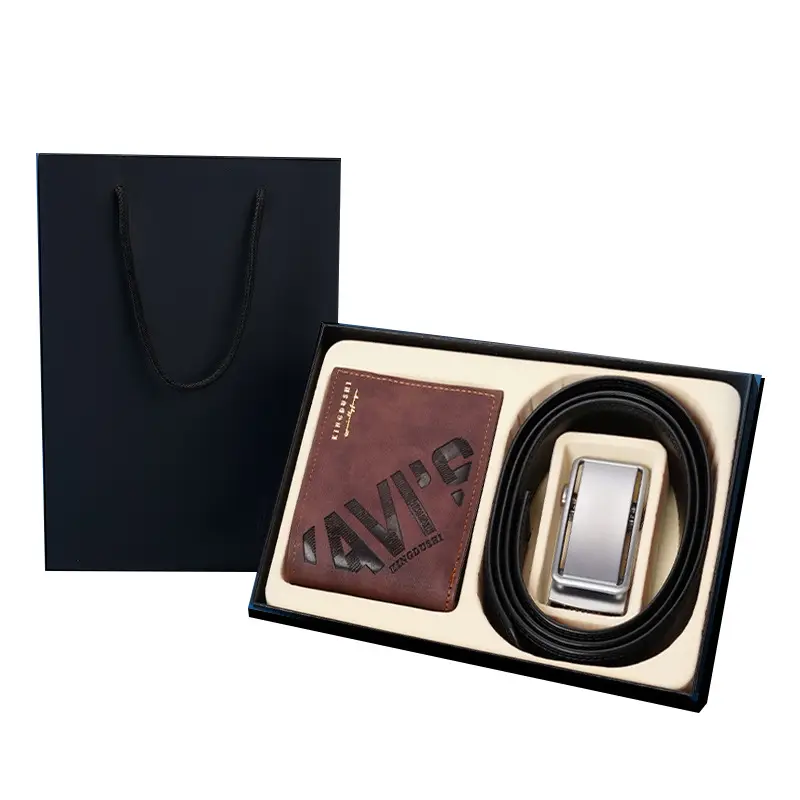 Men's Leather Belt Wallet with Automatic Buckle - Image 7