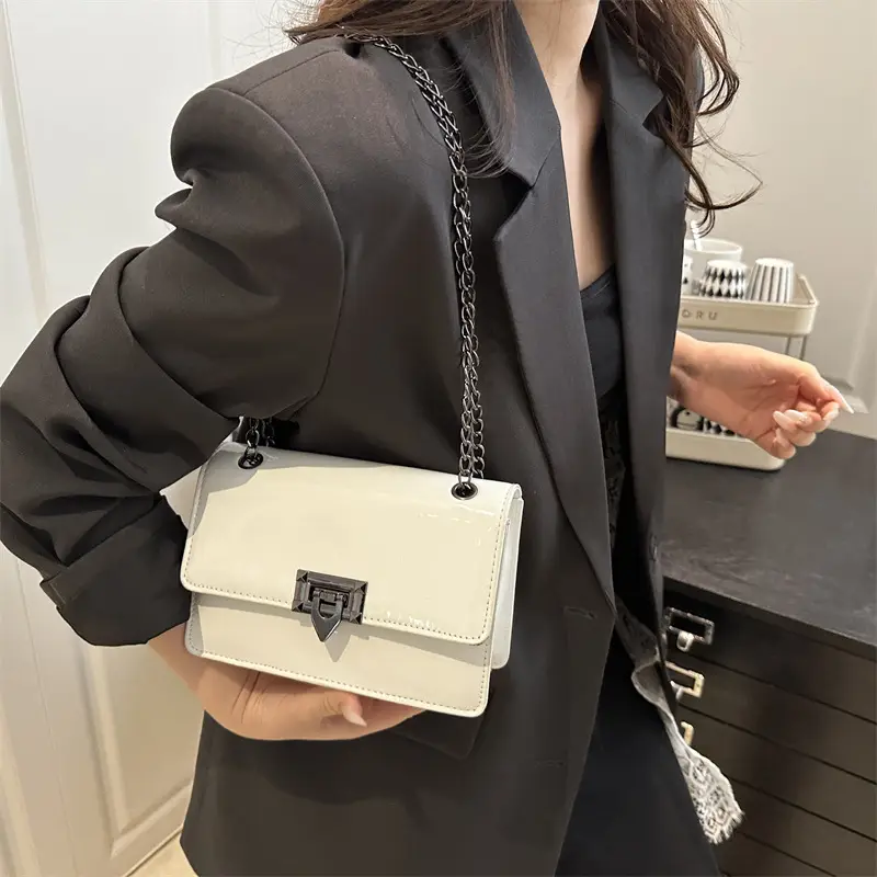 Orange Korean Style Chain Crossbody Bag 2025 - Image 6