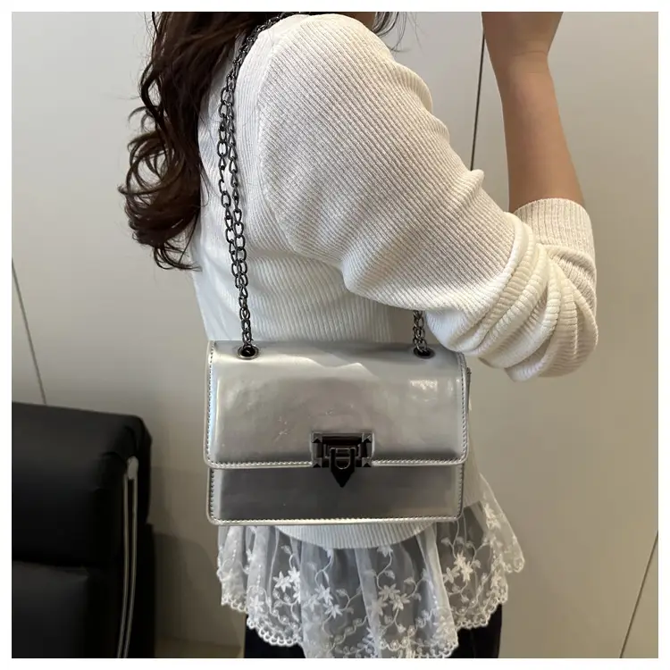 Orange Korean Style Chain Crossbody Bag 2025 — feature 15