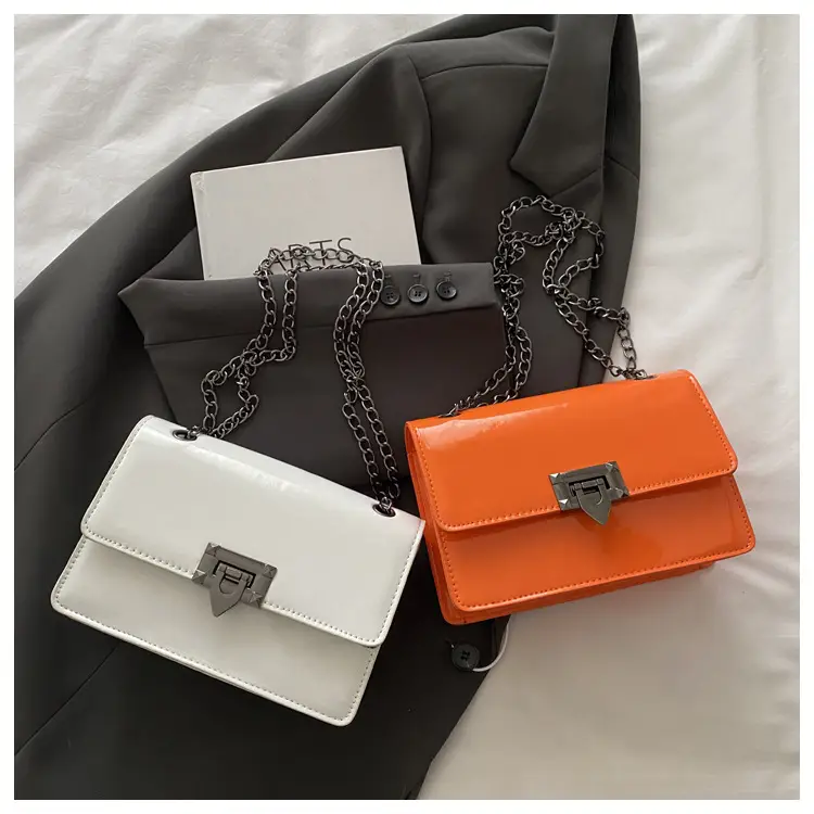 Orange Korean Style Chain Crossbody Bag 2025 — feature 25