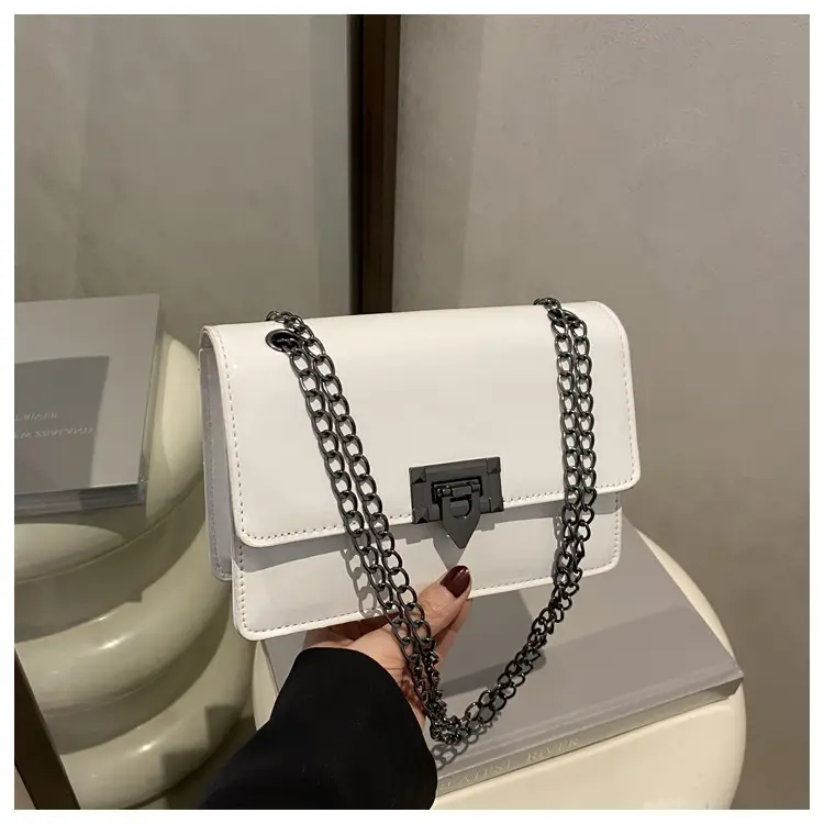 Orange Korean Style Chain Crossbody Bag 2025 - Image 2