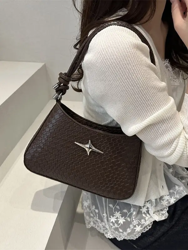 Korean Style Armpit Bag for Women Brown 2025 - Image 8