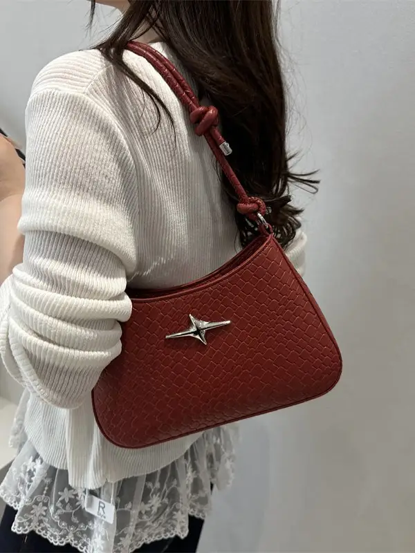 Korean Style Armpit Bag for Women Brown 2025 - Image 10