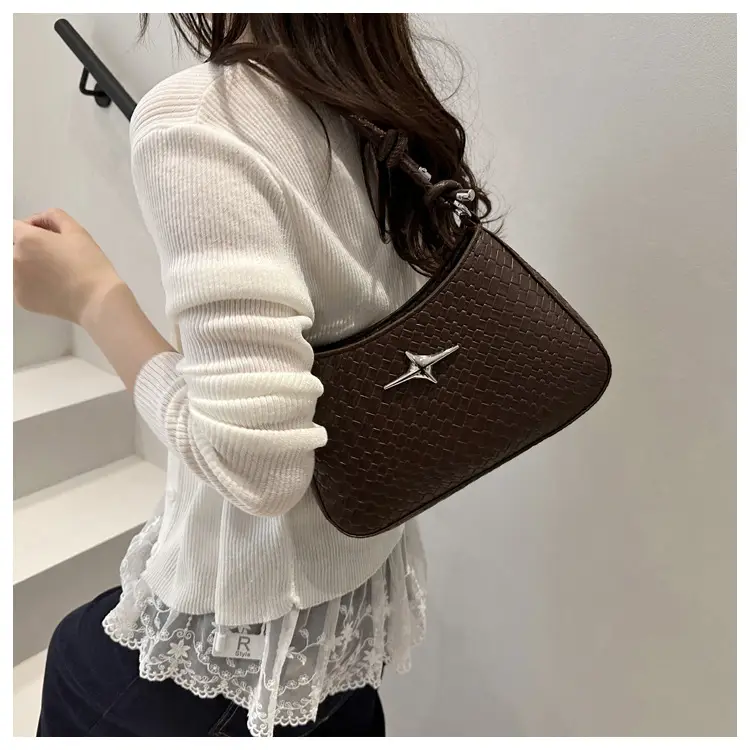 Korean Style Armpit Bag for Women Brown 2025 — feature 13