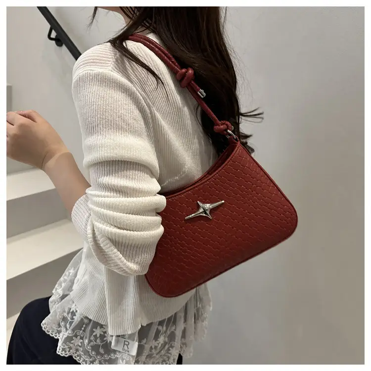 Korean Style Armpit Bag for Women Brown 2025 — feature 15