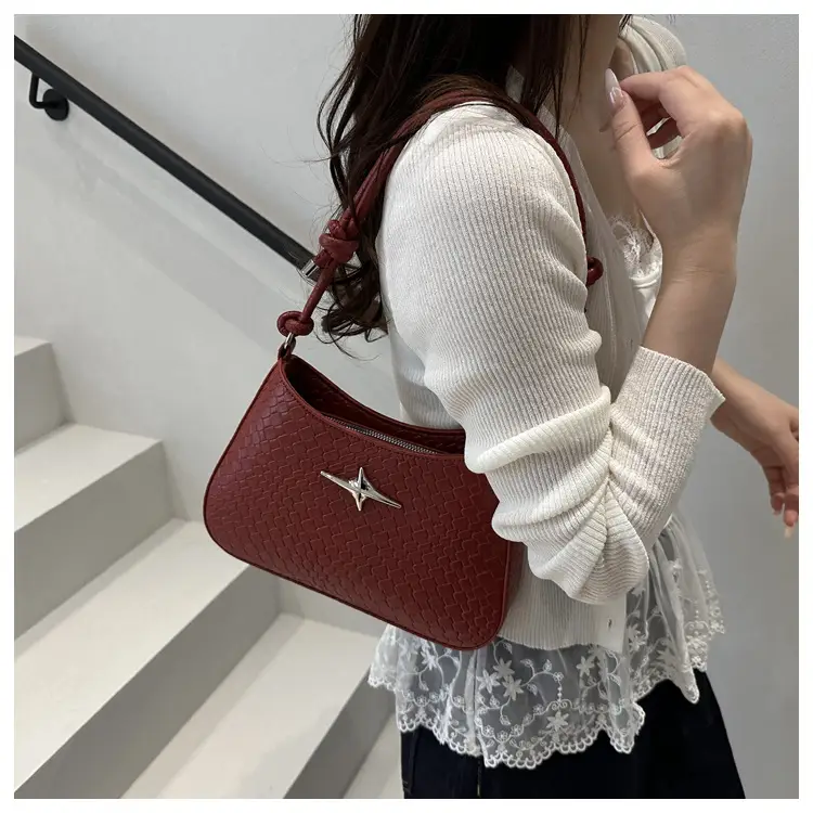 Korean Style Armpit Bag for Women Brown 2025 — feature 16