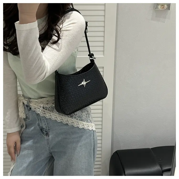 Korean Style Armpit Bag for Women Brown 2025 — feature 17
