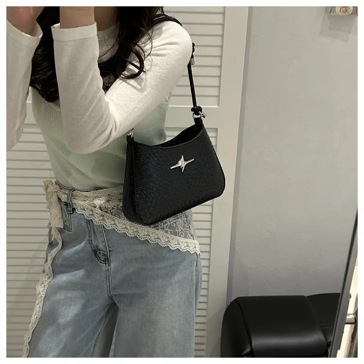 Korean Style Armpit Bag for Women Brown 2025 — feature 18