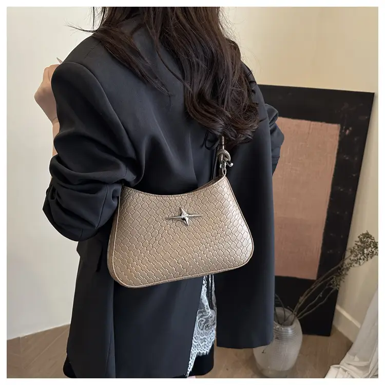Korean Style Armpit Bag for Women Brown 2025 — feature 9