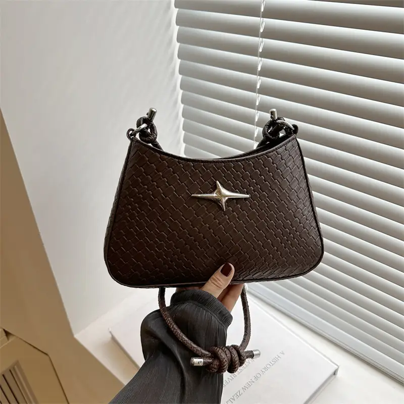Korean Style Armpit Bag for Women Brown 2025 - Image 4