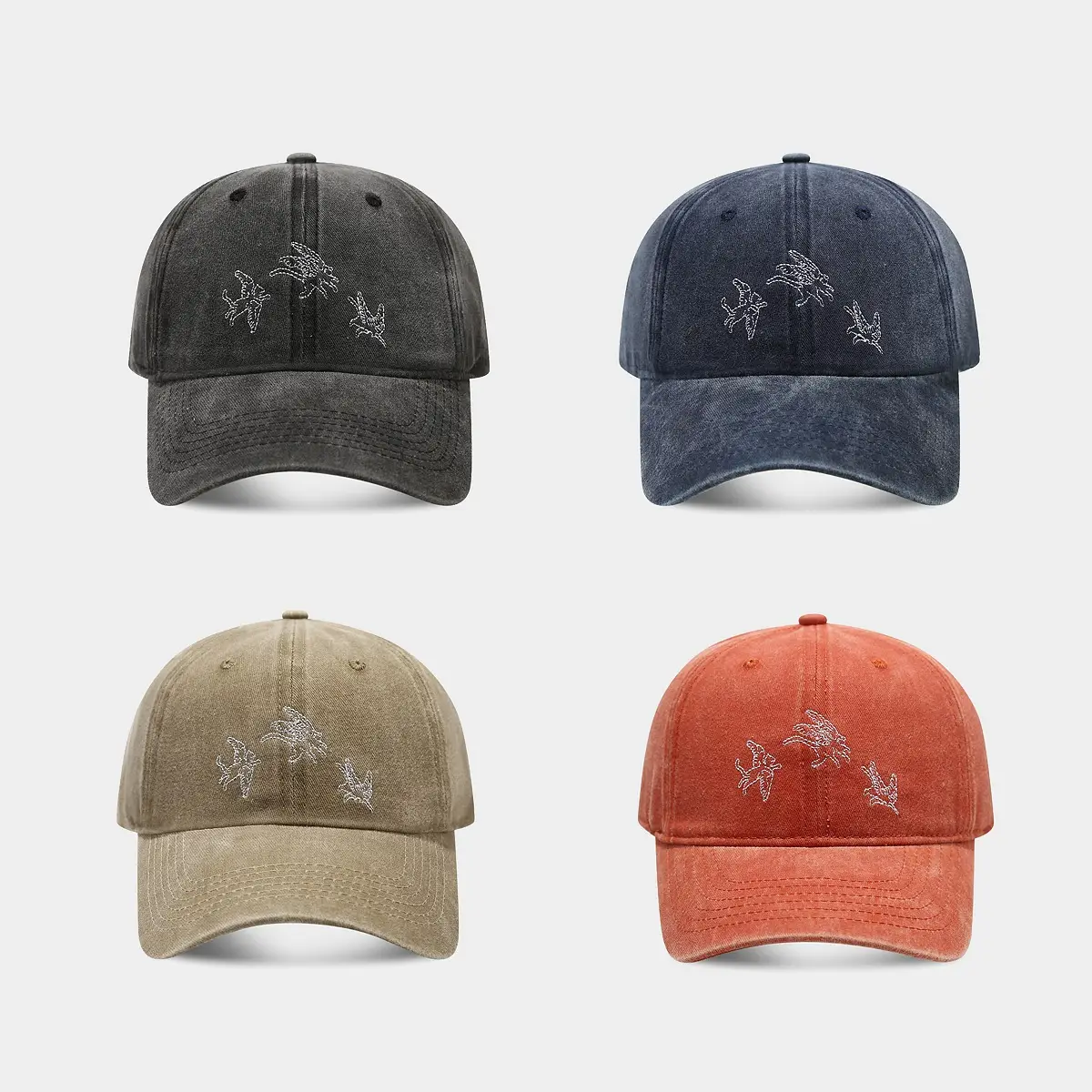 Vintage Water Wash Baseball Cap for Women & Men - Image 6