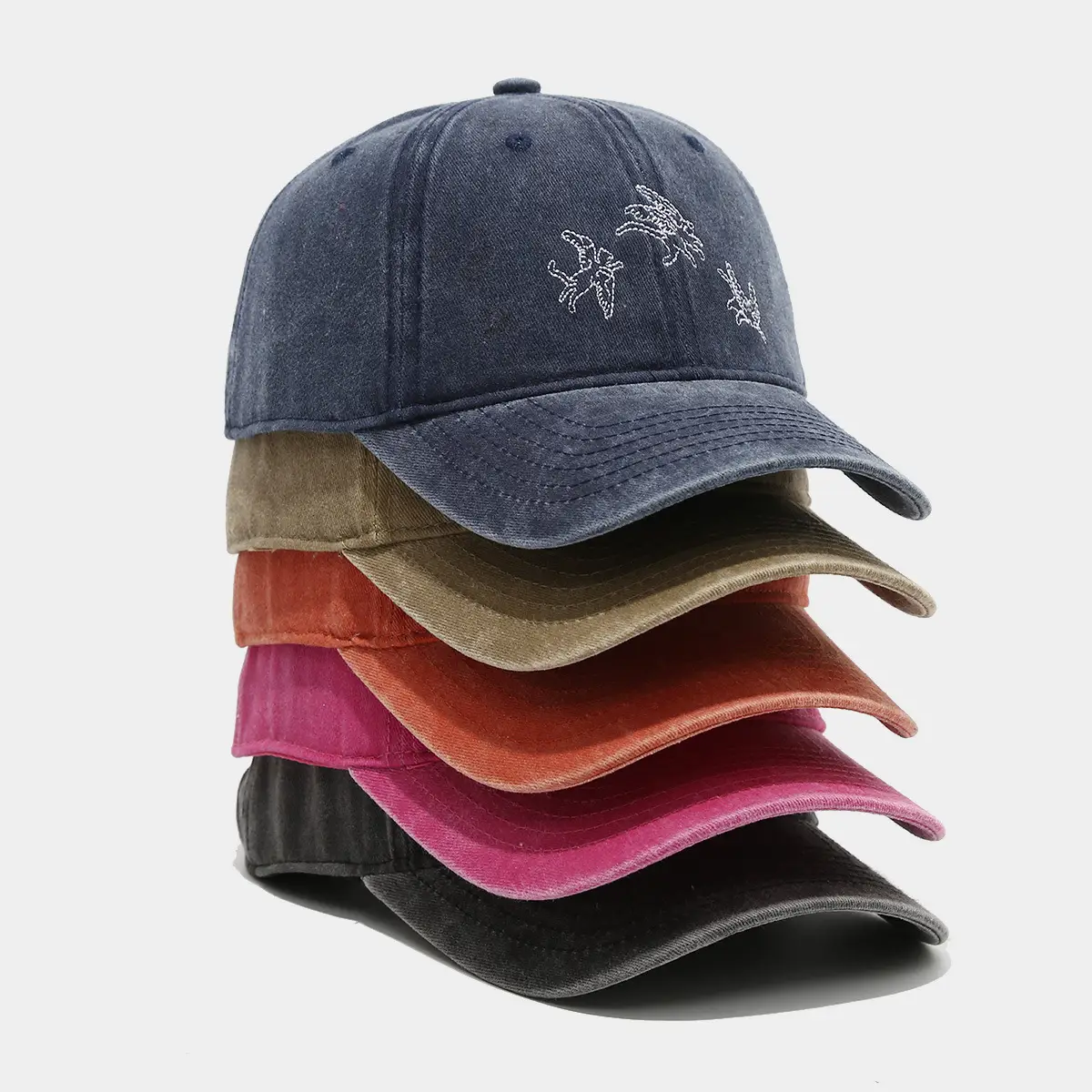Vintage Water Wash Baseball Cap for Women & Men - Image 7