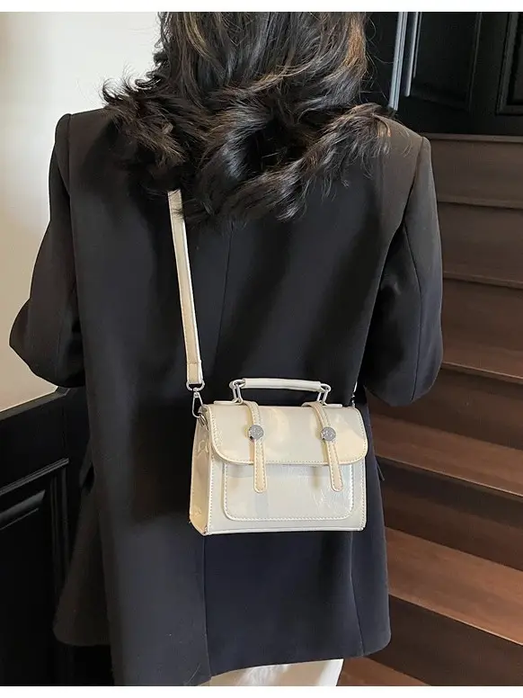 White Square Crossbody Bag for Women 2026 Spring - Image 5
